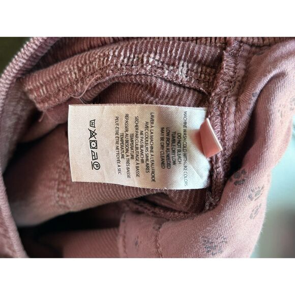 PILCRO Women's Rose Corduroy Slim Boyfriend Crop 5 Pocket Mid Rise Pant Size 32 - Picture 11 of 11